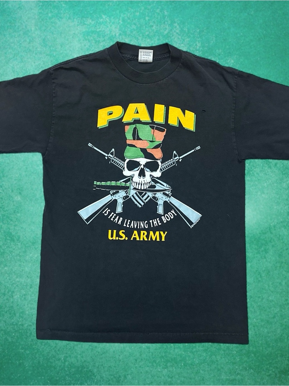 Vintage US Army Pain Is Fear Leaving The Body Shirt